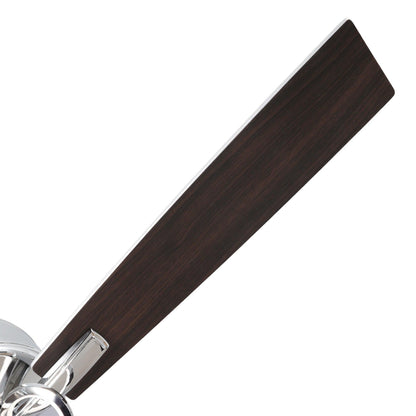 52" Zelda Modern DC Motor Downrod Mount Reversible Ceiling Fan With Remote Control