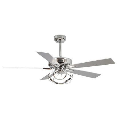 52" Zelda Modern DC Motor Downrod Mount Reversible Ceiling Fan with Remote Control