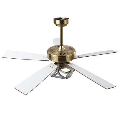 52 Inch Boyd Antique-bronze Golden Downrod Mount RGB LED Smart Fan
