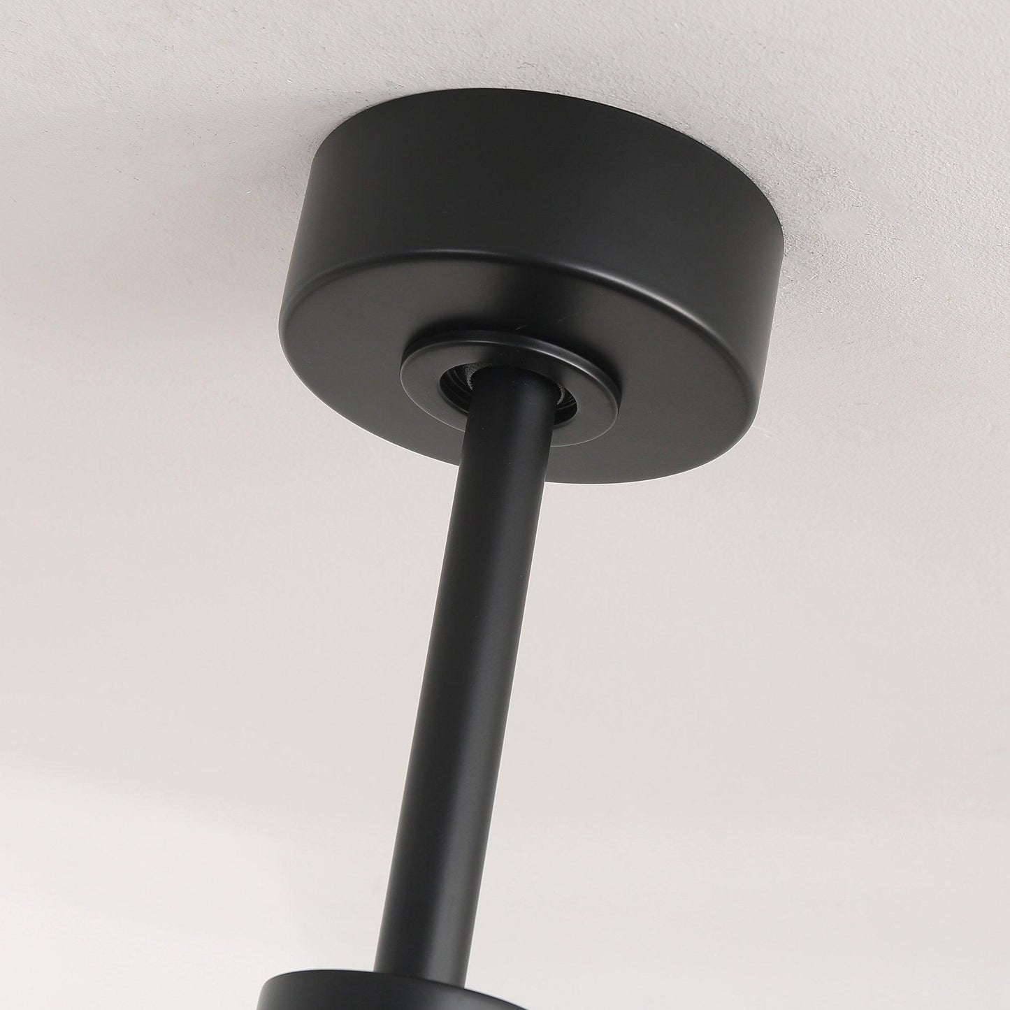 60" DC Motor 8 Blades Modern Downrod Mount Ceiling Fan with LED Light and Remote Control