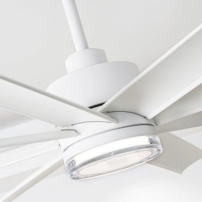 72 Inch Daugava Modern Downrod Mount Smart Fan with LED Light