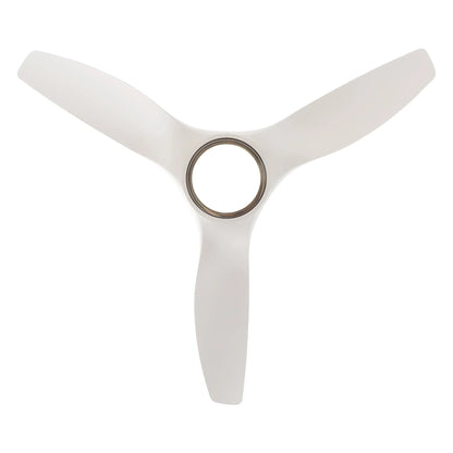 52" DC Motor 3 Blades Modern Downrod Mount Smart Fan with LED Light