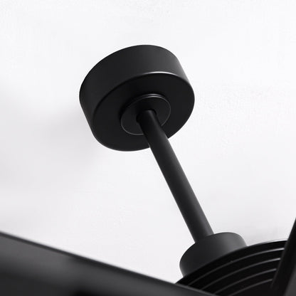 84 Inch 100 Inch Padus Black Large Size Ceiling Fan with Dimmable Lighting and Remote Control