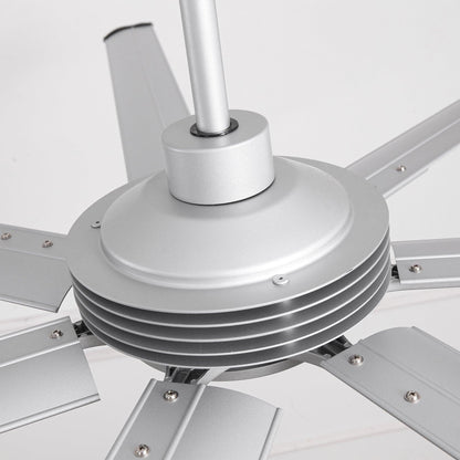 84 Inch 100 Inch Padus Black Large Size Ceiling Fan with Dimmable Lighting and Remote Control