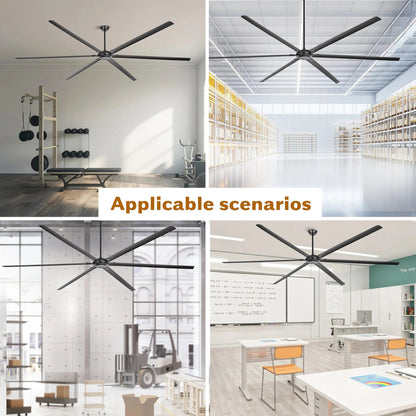120 Inch HVLS Fan Jupiter Industrial Aluminum Extra Large Ceiling Fan with Remote Control