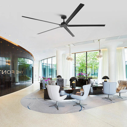 72 Inch 84 Inch Winni IPX4 Outdoor Downrod Mount Ceiling Fan With Remote Control