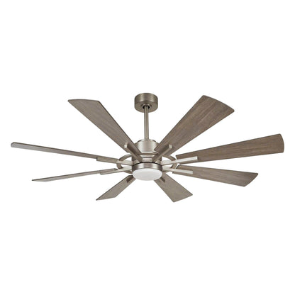 60" Oretha Windmill 8 Blade Led Indoor Oil Rubbed Bronze Ceiling Fan with Remote And Light Kit Included