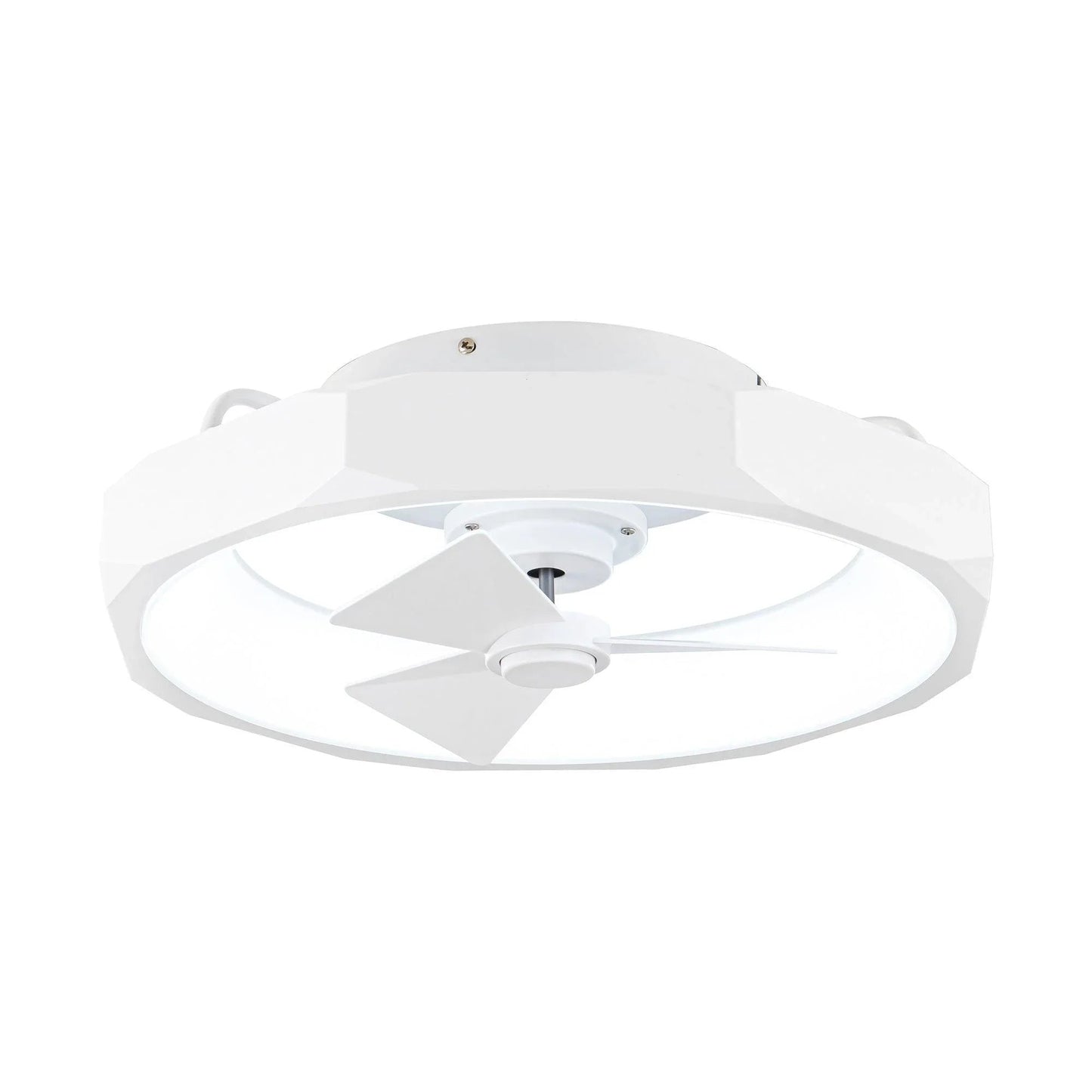 19" Britton Flush Mount Reversible Ceiling Fan with Remote Control