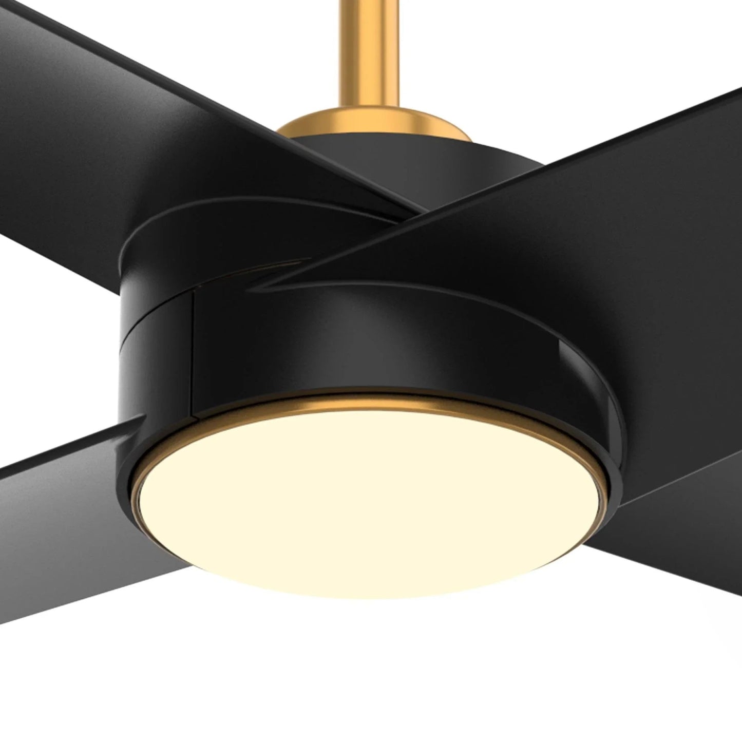 60" Parvez Modern DC Motor Downrod Mount Reversible Crystal Ceiling Fan with Lighting and Remote Control
