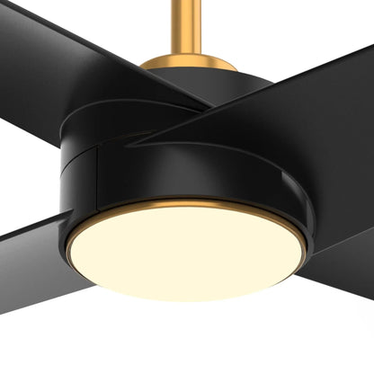 60" Parvez Modern DC Motor Downrod Mount Reversible Crystal Ceiling Fan with Lighting and Remote Control