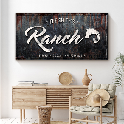 Family Ranch Sign