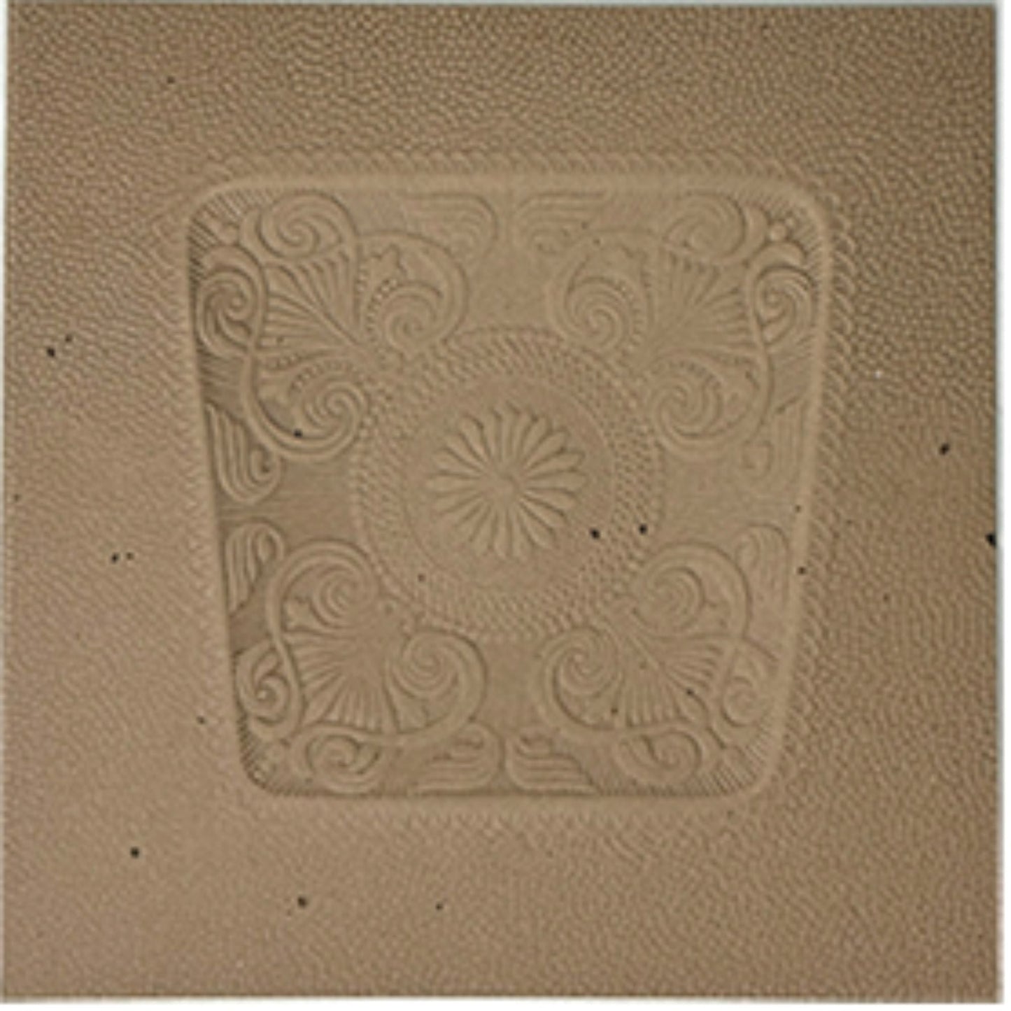 Fiber Seat Board - Small Flower 12-1/2" x 12-1/2"