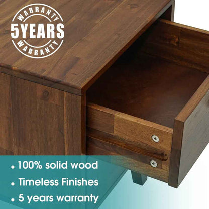 Silvia Solid Wood Nightstand
