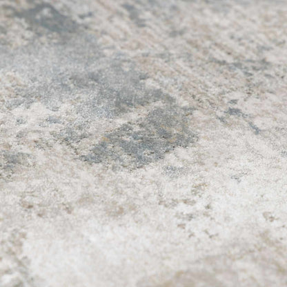 Fallin Gray Abstract Striped Luxe Rug