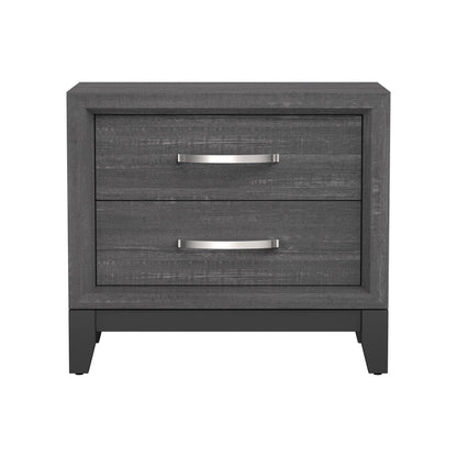 Furniture of America Lucien Modern Wood Nightstand with 2 Drawers