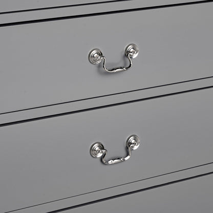 Transitional 5-Drawer 31.5 in. Wide Chest of Drawers with Bracket Feet