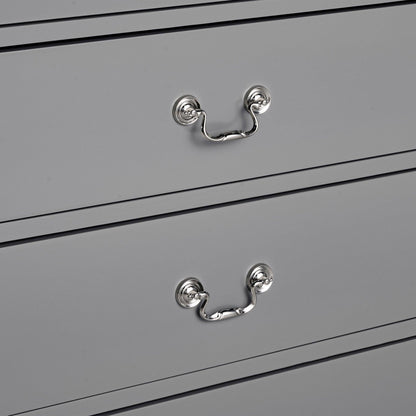 Transitional 5-Drawer 31.5 in. Wide Chest of Drawers with Bracket Feet