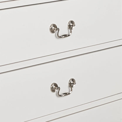 Transitional 5-Drawer 31.5 in. Wide Chest of Drawers with Bracket Feet