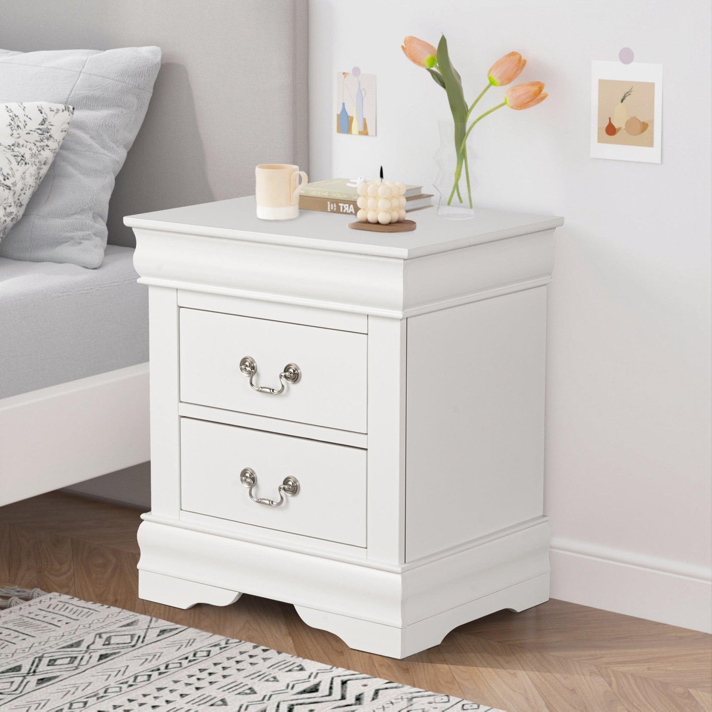 Furniture of America Night Stand Louis Philippe