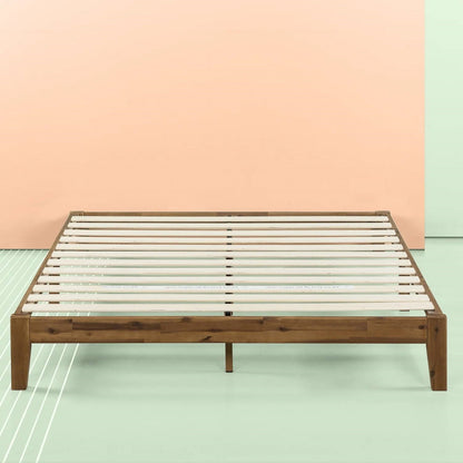Full size Simple Modern Solid Wood Platform Bed Frame - 700 lb. Weight Capacity