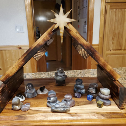 Unfinished Wood Bethlehem Star Shape | DIY Christmas Craft Cutout | Up to 36"
