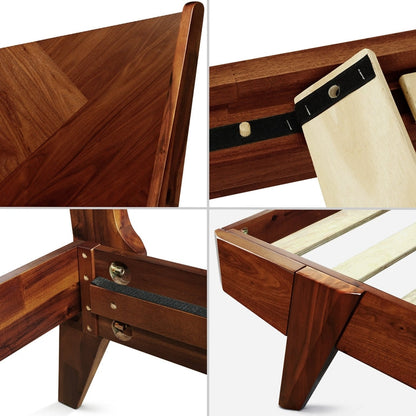 Gazelle Platform Bed Frame With Headboard