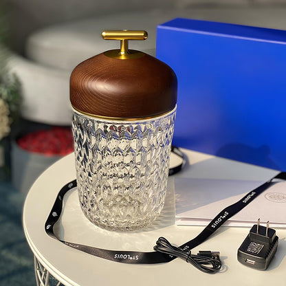 Folia Crystal Portable Table Lamp
