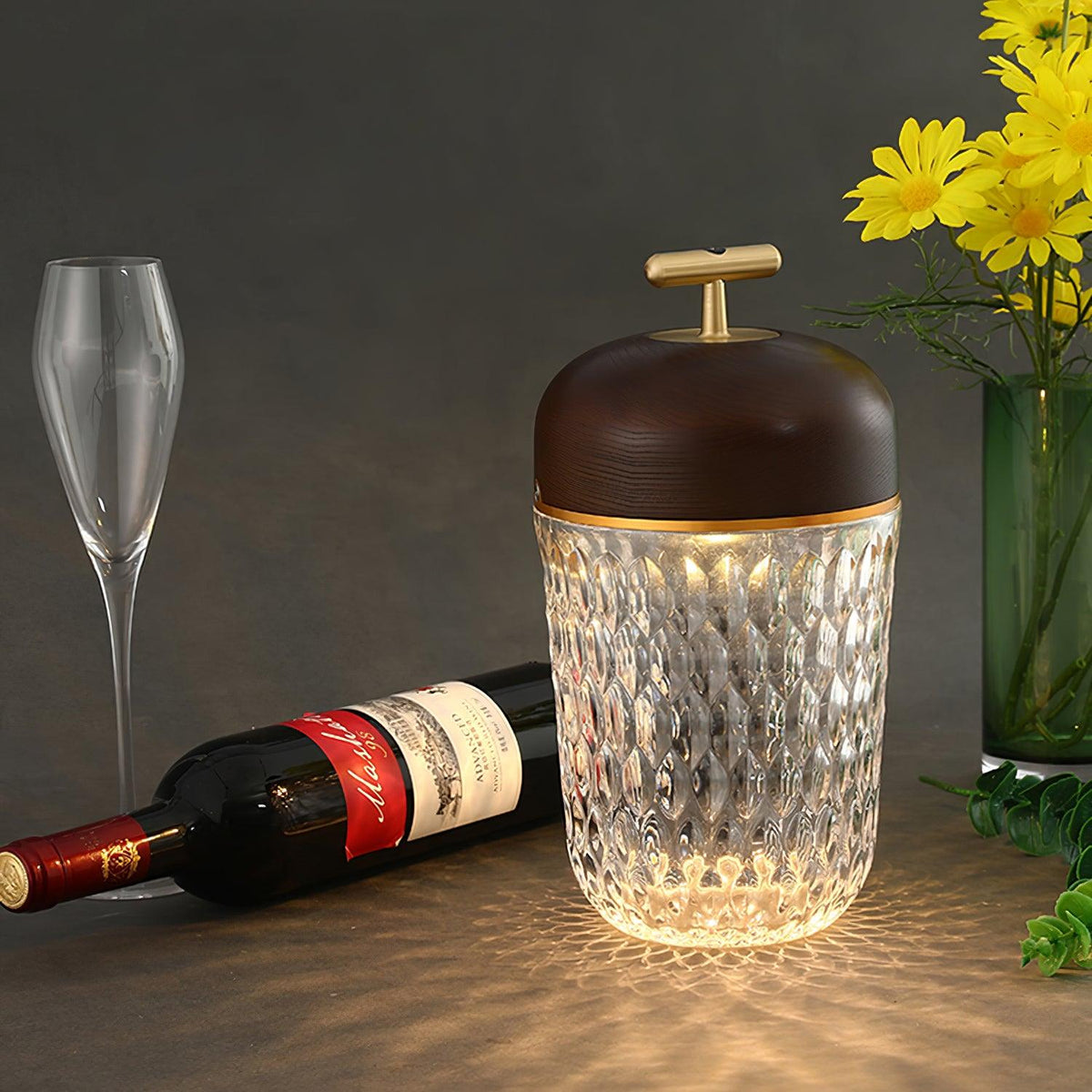 Folia Crystal Portable Table Lamp