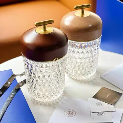 Folia Crystal Portable Table Lamp
