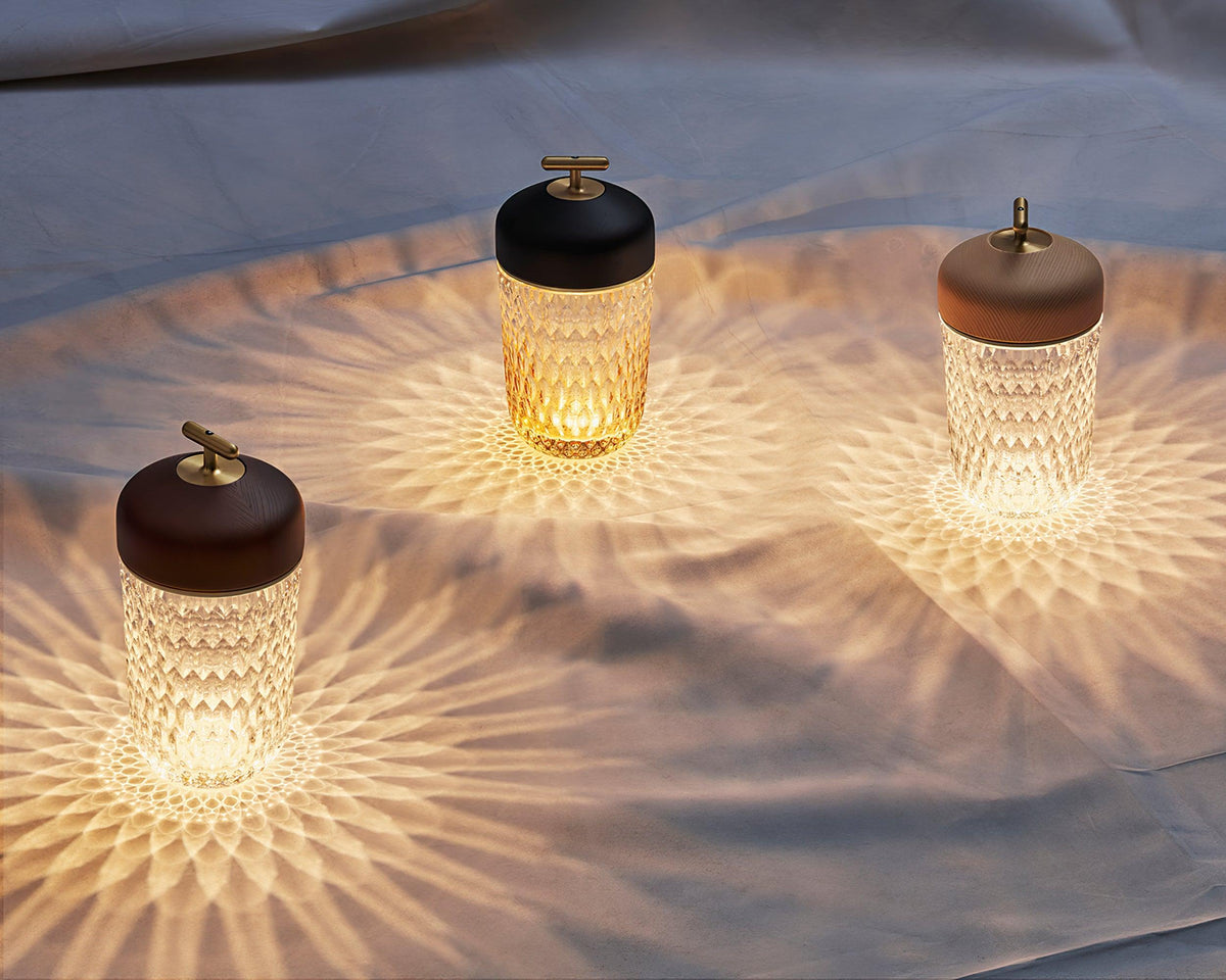 Folia Crystal Portable Table Lamp