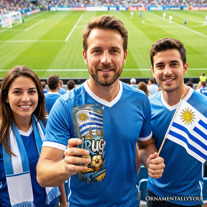 Uruguay 2026 Soccer Cup Global Championship 20oz Tumbler With Lid and Stainless Steel Straw, Fans Football Gift Cup