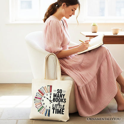 So Many Books So Little Time Tote Bag, Funny Book Lover Gift Shopper