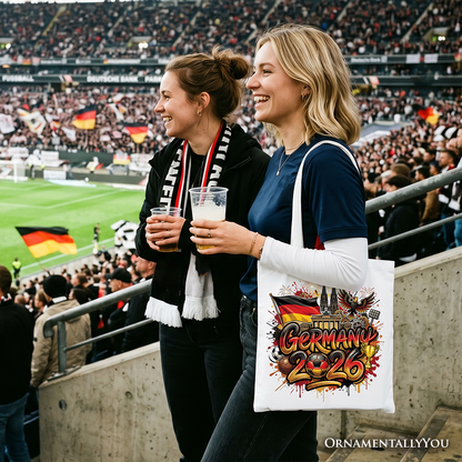 Germany 2026 Soccer Cup Global Championship Tote Bag, Fans Football Gift Shopper