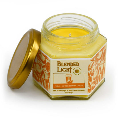 Freeze Squeezed Oranges Scented Candle | Multiple Sizes | Blended Light