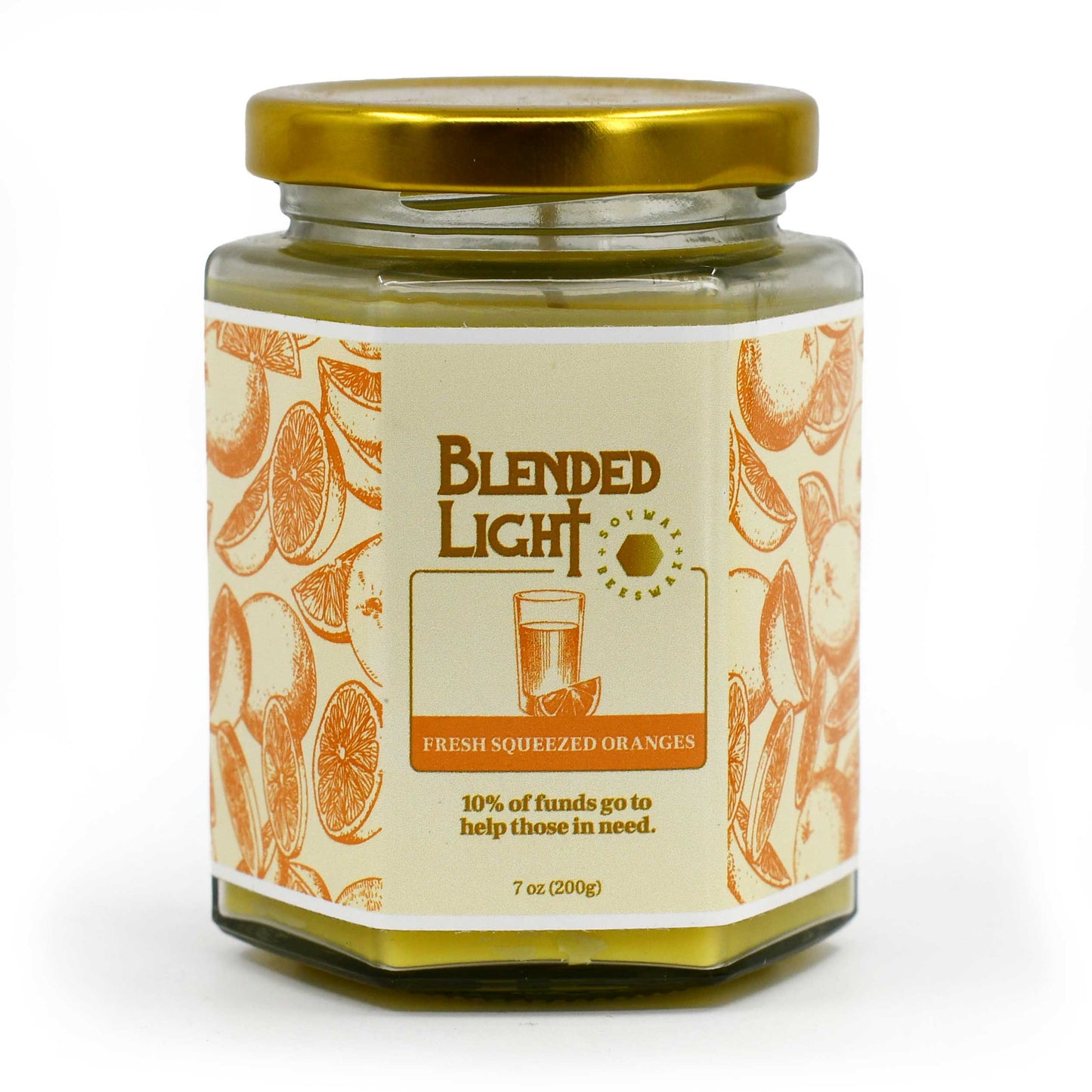 Freeze Squeezed Oranges Scented Candle | Multiple Sizes | Blended Light