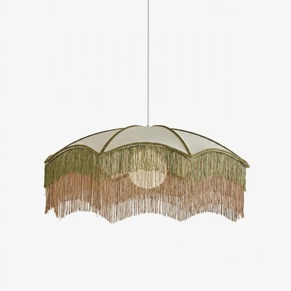 Fringed Parasol Pendant Light