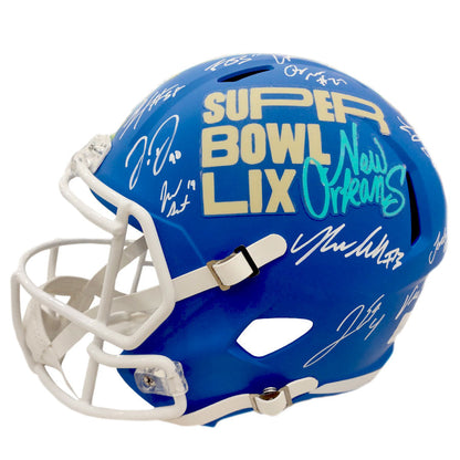 Philadelphia Eagles Team-Signed Super Bowl LIX Champions Helmet - 24 Signatures