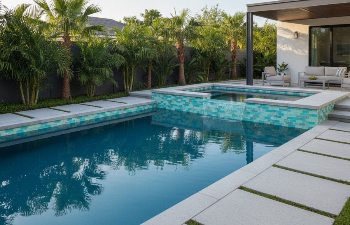 Bahamas Aqua 1X2 Classic Pool Tile