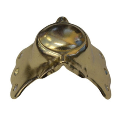 Brass Antique Trunk Knee Clamp Classic Design for Trunk Restoration, 1 7/8" x 1 1/2"