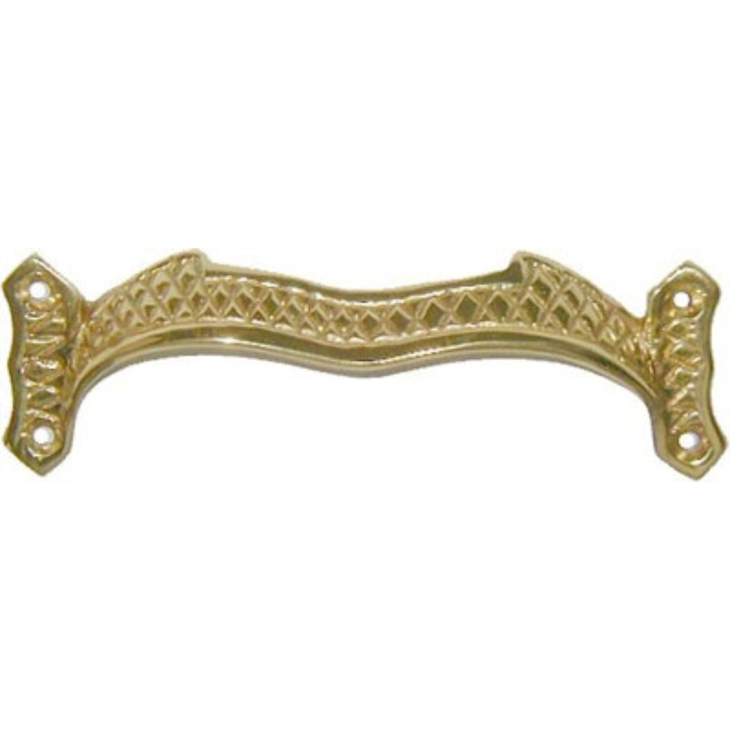 Antique Trunk Lid Lift Cast Brass or Cast Iron, 1-1/4" High x 4-1/8" Wide, Includes Fasteners