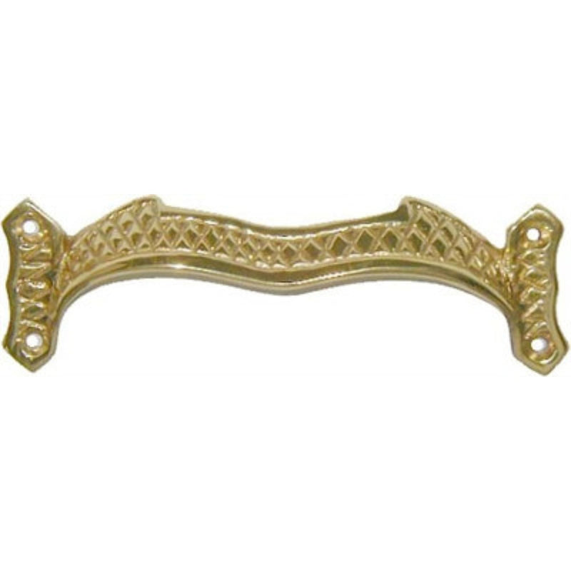 Antique Trunk Lid Lift Cast Brass or Cast Iron, 1-1/4" High x 4-1/8" Wide, Includes Fasteners
