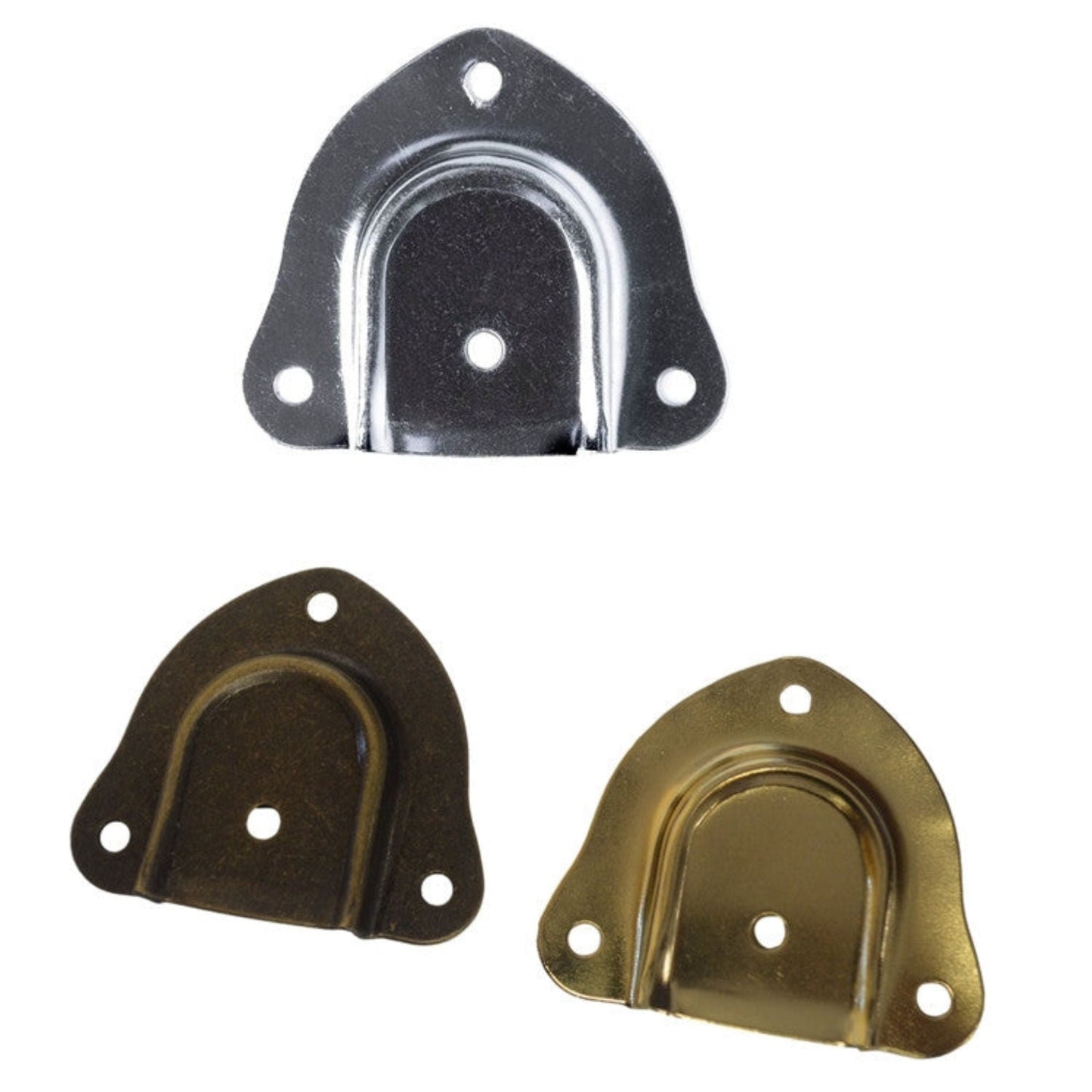 Trunk Handle Cap Available in Brass, Antique Brass, and Nickel Finishes, 2-1/4 x 2-3/16"