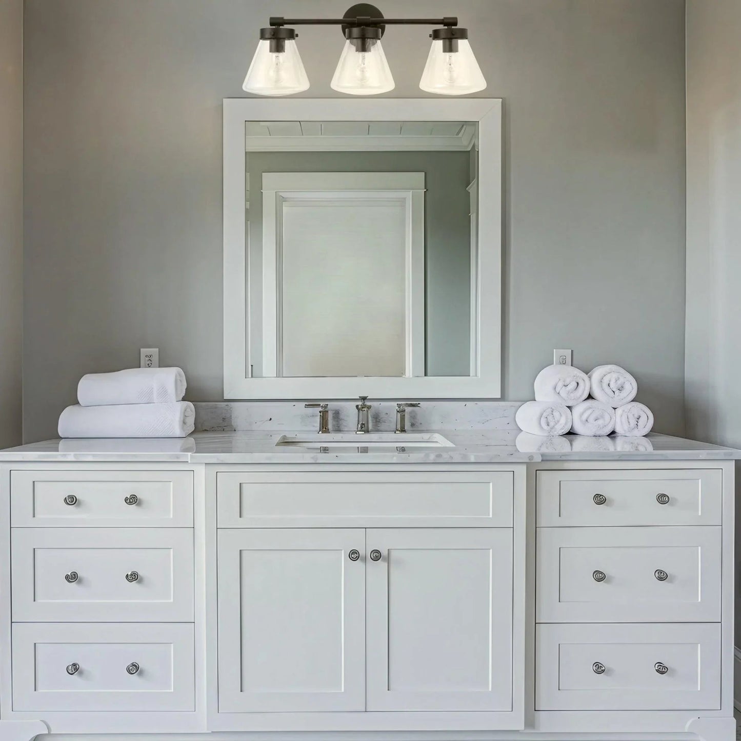 Gleam Modern 3-Light Dimmable Vanity Light