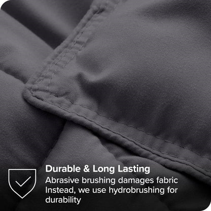 Full/Double Size All Season Super Soft Down Alternative Comforter Set Grey