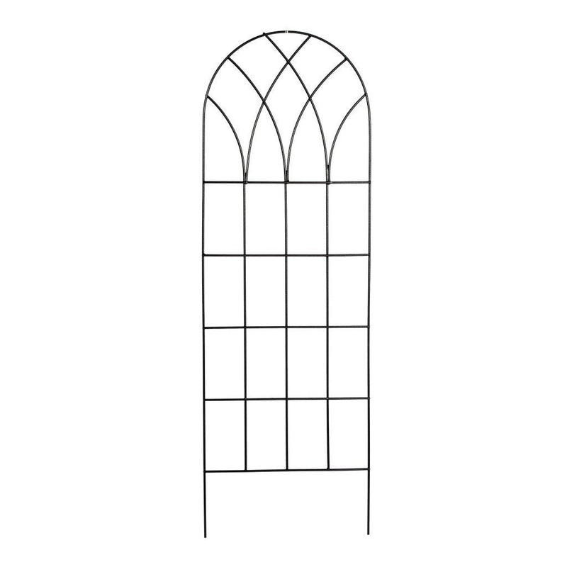 60-inch Gothic Arch Top Metal Wall Trellis for Home Garden