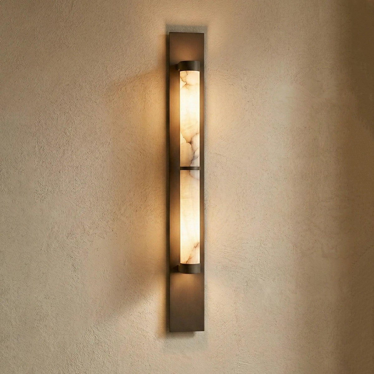 Arden Spanish Alabaster Column Sconce