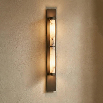 Arden Spanish Alabaster Column Sconce