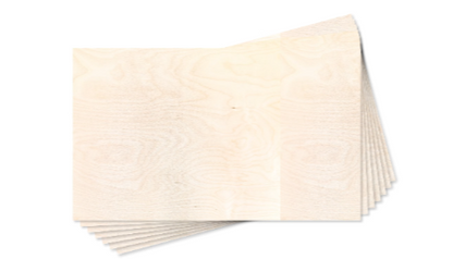 Clearance Baltic Birch Sheets - Glowforge Ready - B/BB Premium Wood 1/8" or 1/4" (3mm or 6mm)
