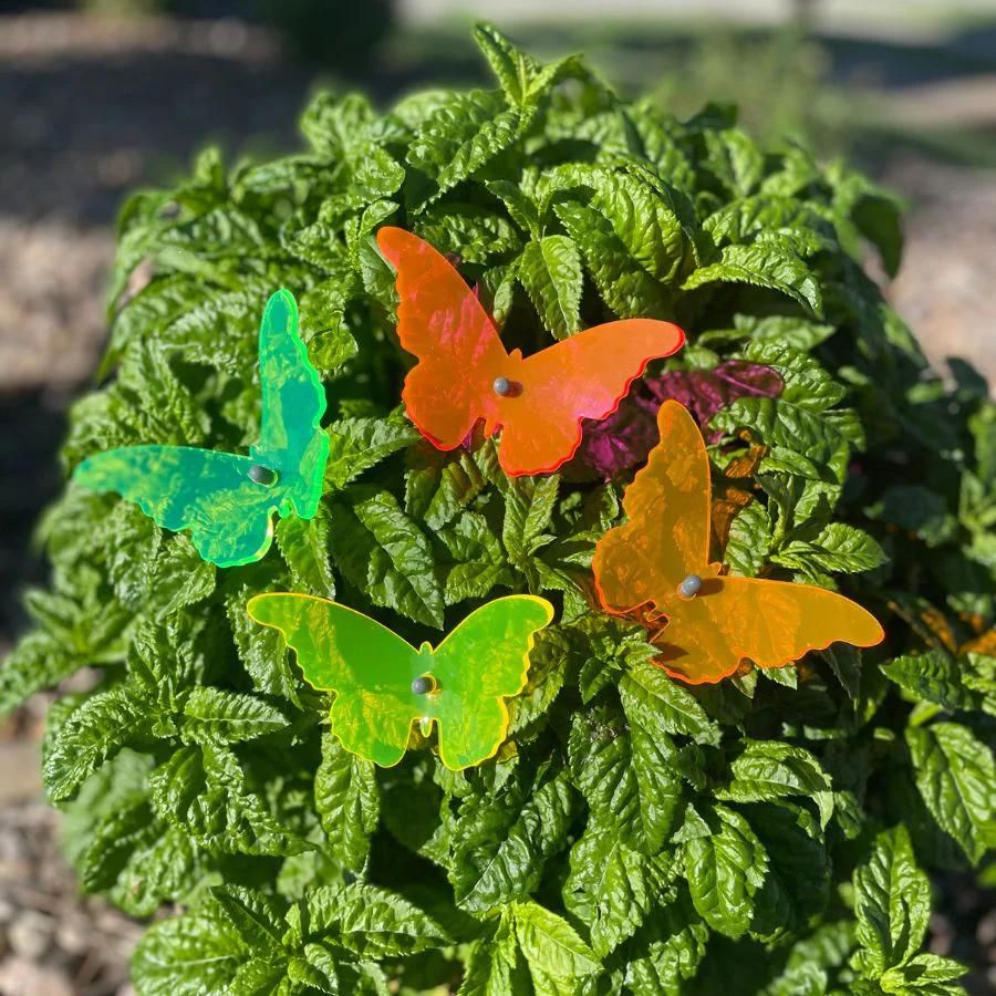 Small Butterfly Yard Decor | Variety 4 Pack | Shipping Included | Glowing Creation