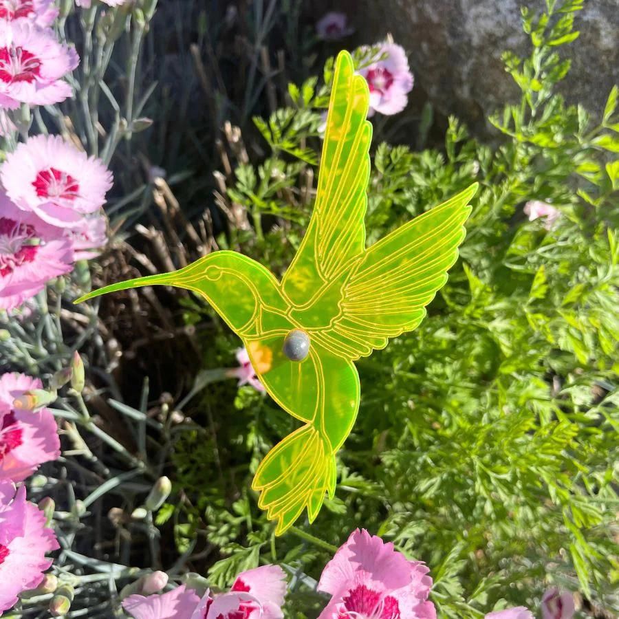 Garden Hummingbird Yard Decor | Variety 4 Pack | Shipping Included | Glowing Creation